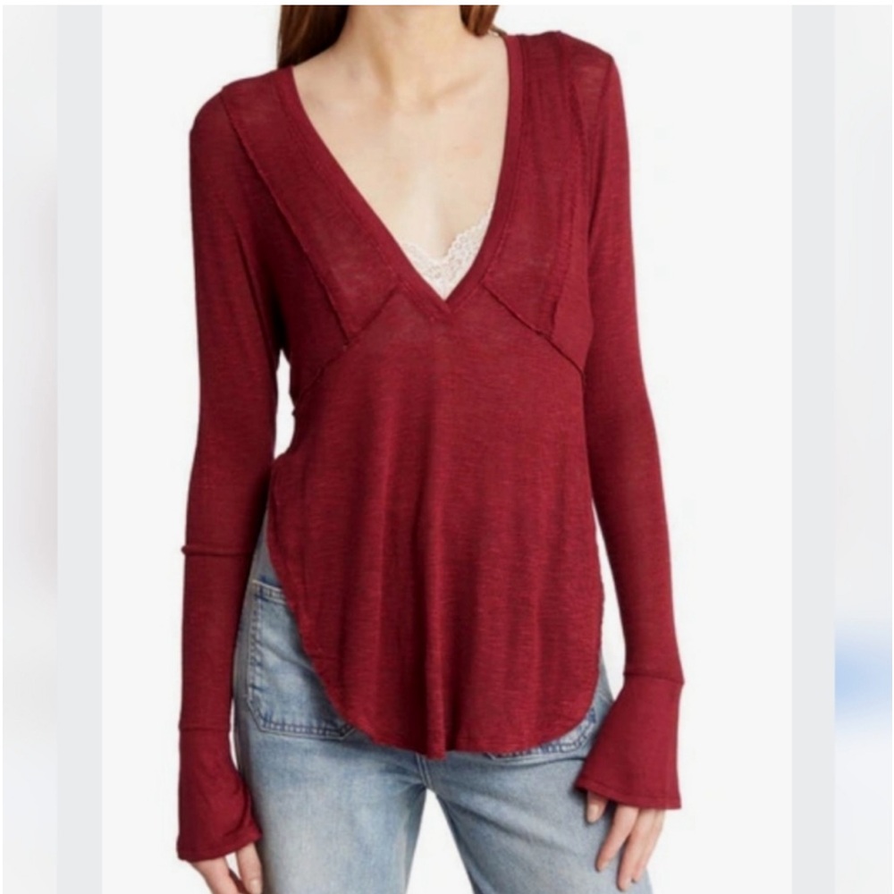 Free people long sleeve shirt